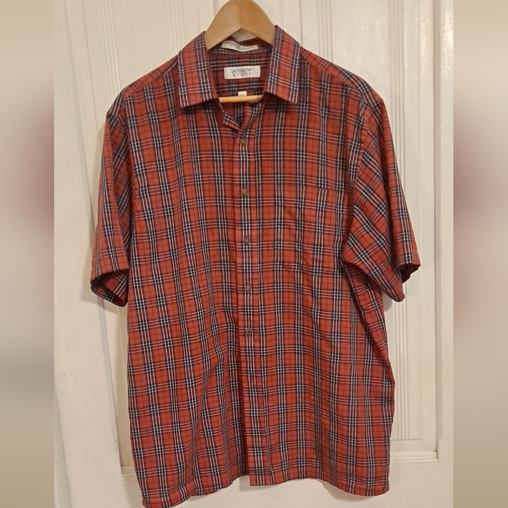 Vintage 1970s  Arrow Sport Shirt Short Sleeve